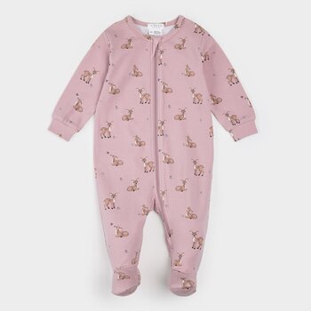 Petit Lem Dormeuse LunaKnit mauve à imprimé faons d'automne