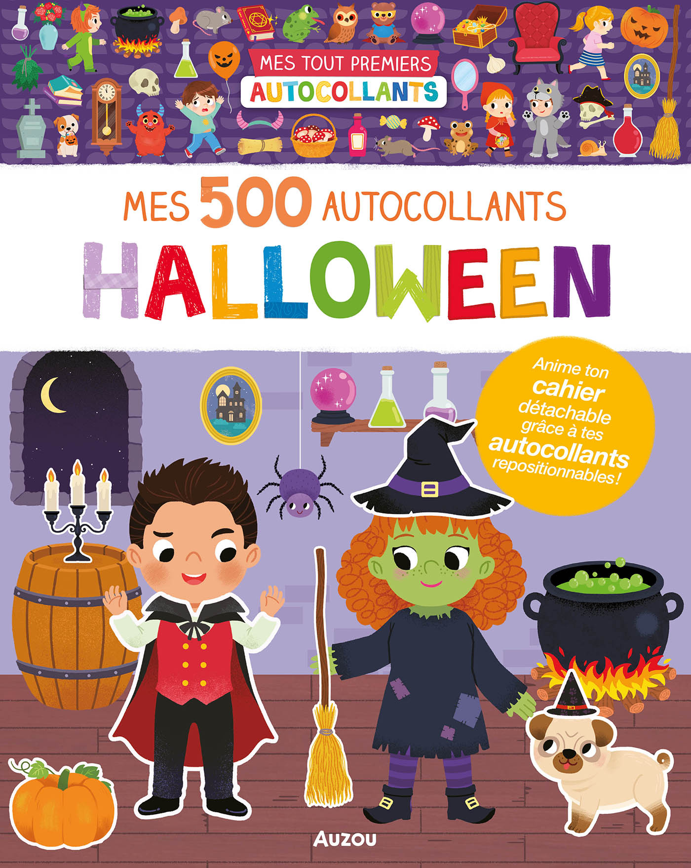 Auzou Mes 500 autocollants - Halloween