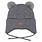 Calikids Tuque à pompom en tricot doublé avec corde - Light grey
