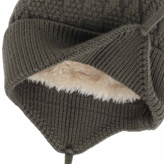 Calikids Tuque en tricot doux avec corde - Moss