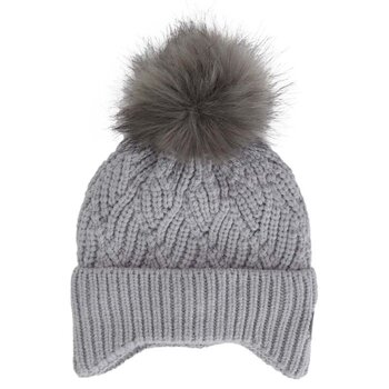Calikids Tuque en tricot avec protection coupe vent - Grey