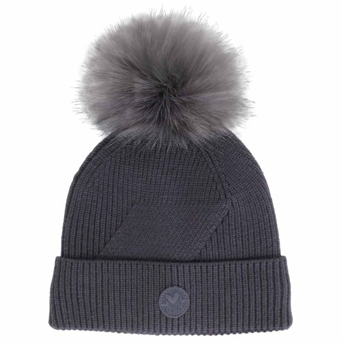 Calikids Tuque en tricot avec pompom en fausse fourrure - Boulevard