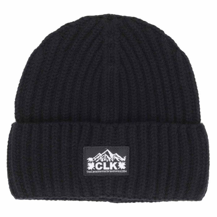 Calikids Tuque en tricot doux - Black