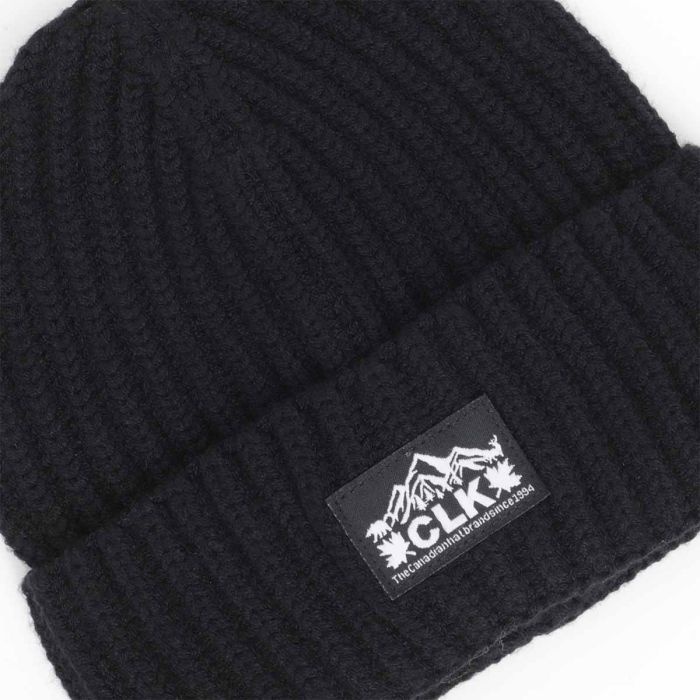 Calikids Tuque en tricot doux - Black