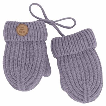 Calikids Mitaine en tricot doublé avec corde - Lilac