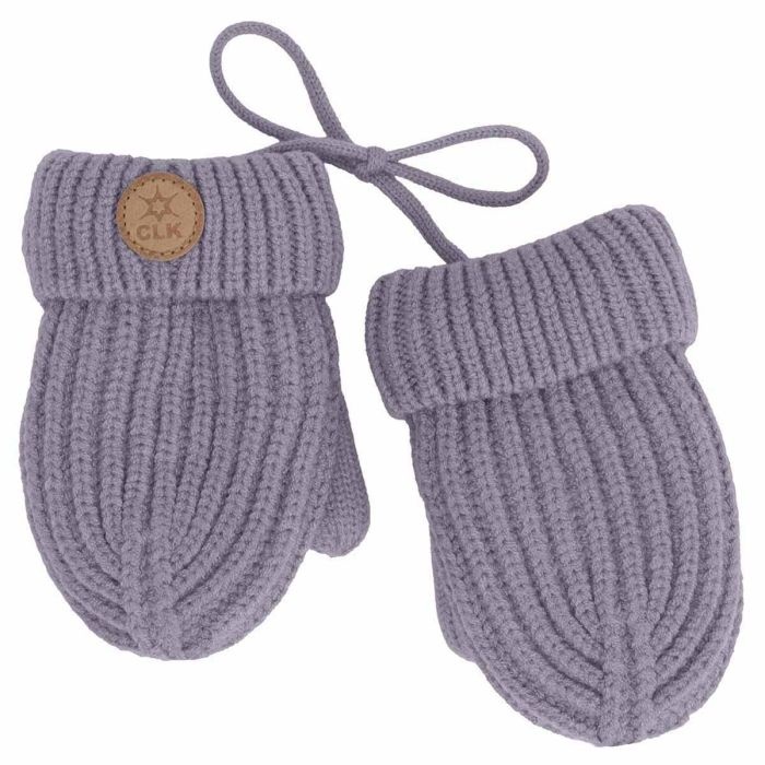 Calikids Mitaine en tricot doublé avec corde - Lilac