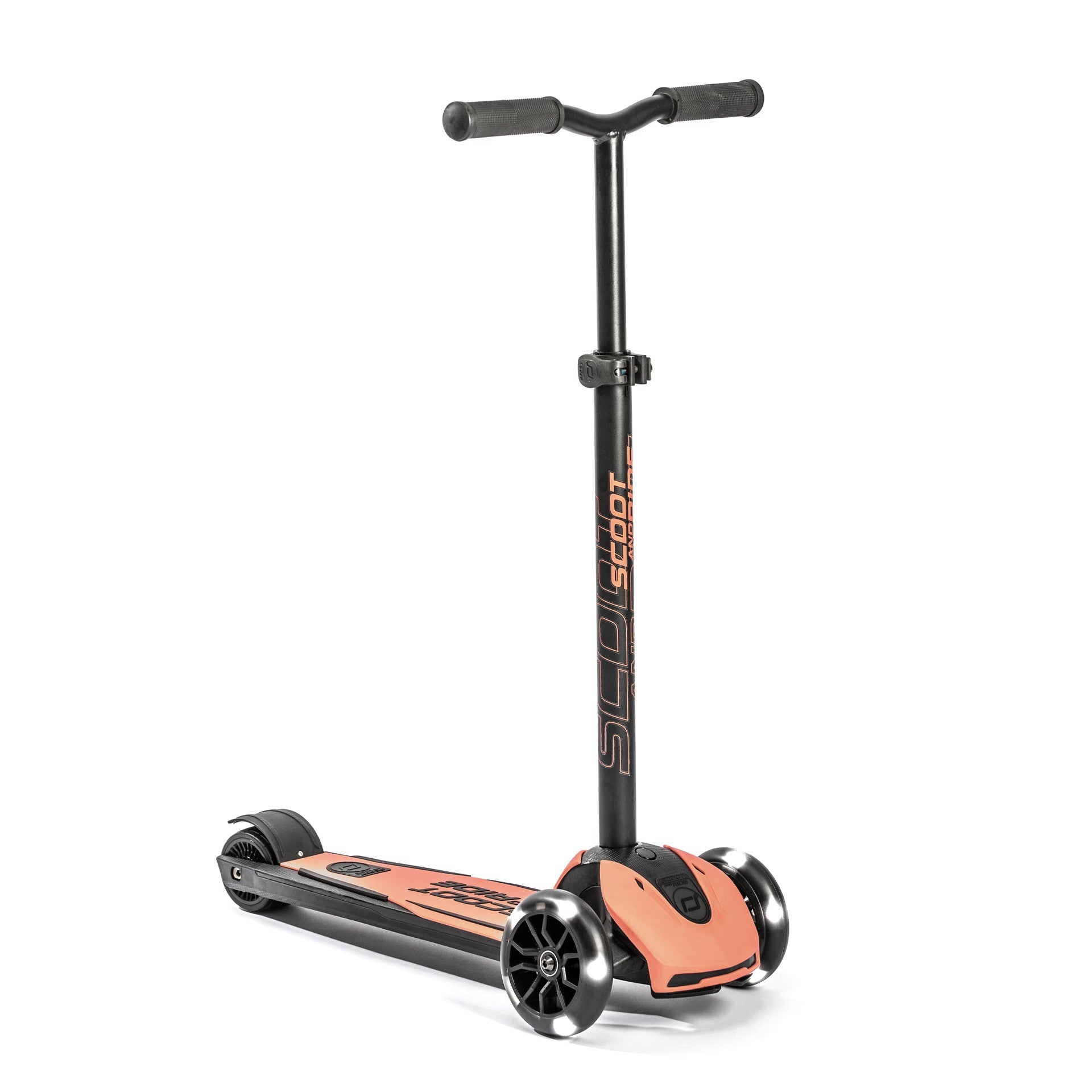 Scoot&Ride Trotinette Highwaykick 5 - Ajustable et avec lumières DEL - Pêche