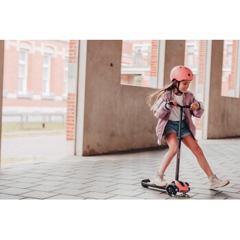 Scoot&Ride Trotinette Highwaykick 5 - Ajustable et avec lumières DEL - Pêche