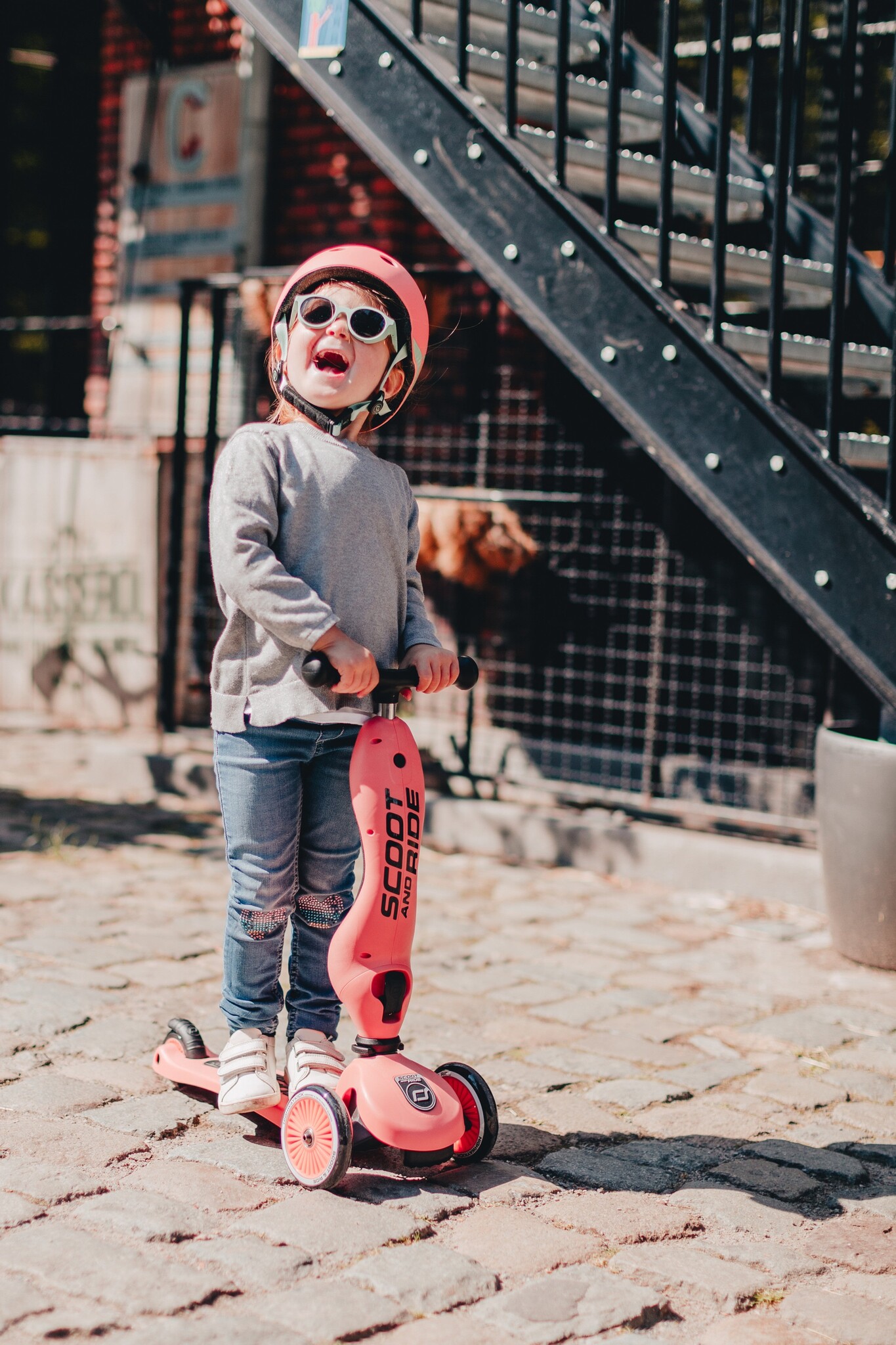 Scoot&Ride Casque XXS/S - 45/51cm - Pêche