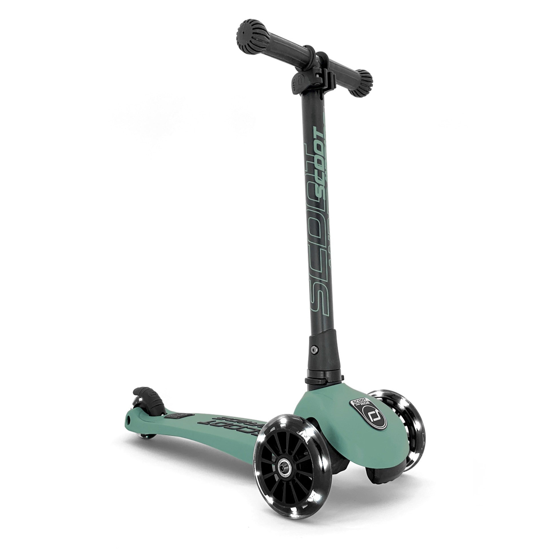 Scoot&Ride Trotinette Highwaykick 3 - Ajustable et avec lumières DEL -  Fôret