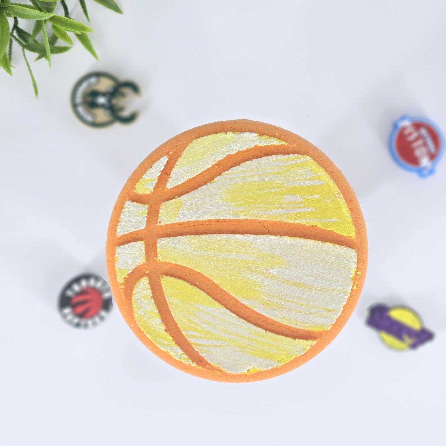 Happy Hippo Bath Bombe de bain avec charm pour crocs - Ballon Basketball