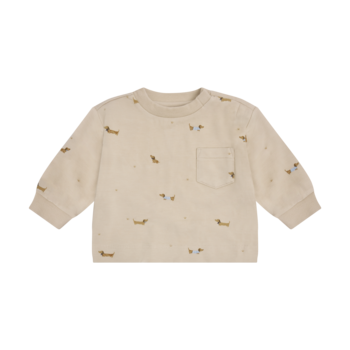 Fixoni Sweatshirt à imprimé de chien tickel