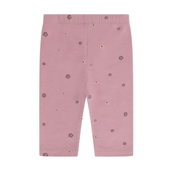 minymo Legging imprimé de fleurs + brillants or - Nostalgia rose