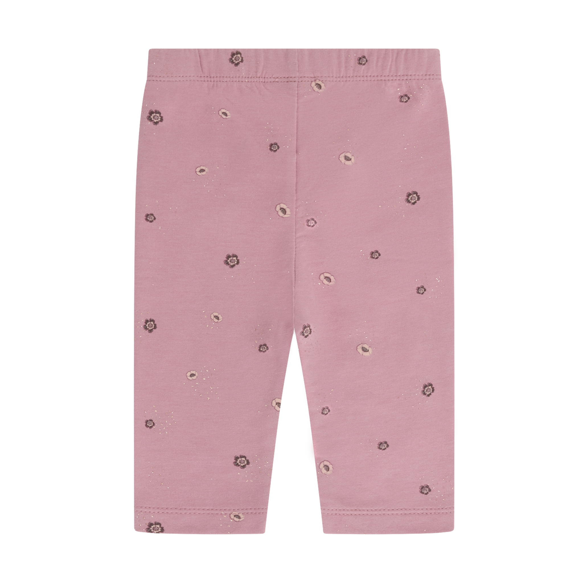 minymo Legging imprimé de fleurs + brillants or - Nostalgia rose