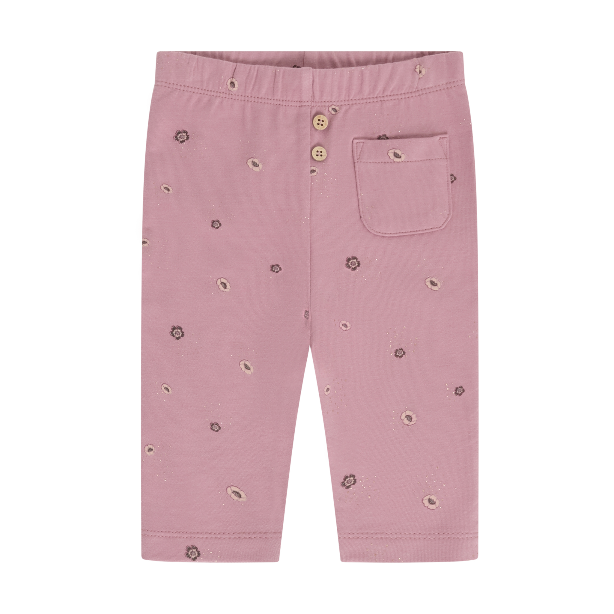 minymo Legging imprimé de fleurs + brillants or - Nostalgia rose