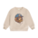 minymo Sweatshirt paresseux langue pizza - Beige melange