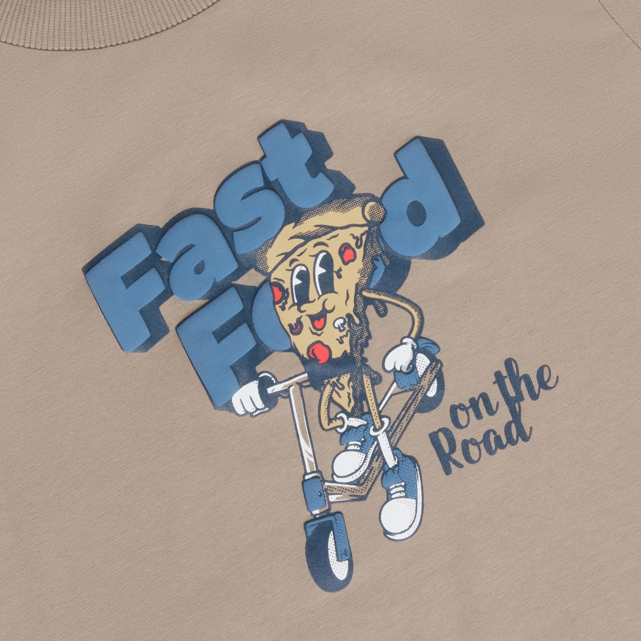 minymo Chandail manches longue Pizza à trotinette - Fungi