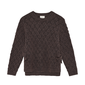 minymo Chandail en tricot avec boucles et ouverture - Plum truffle