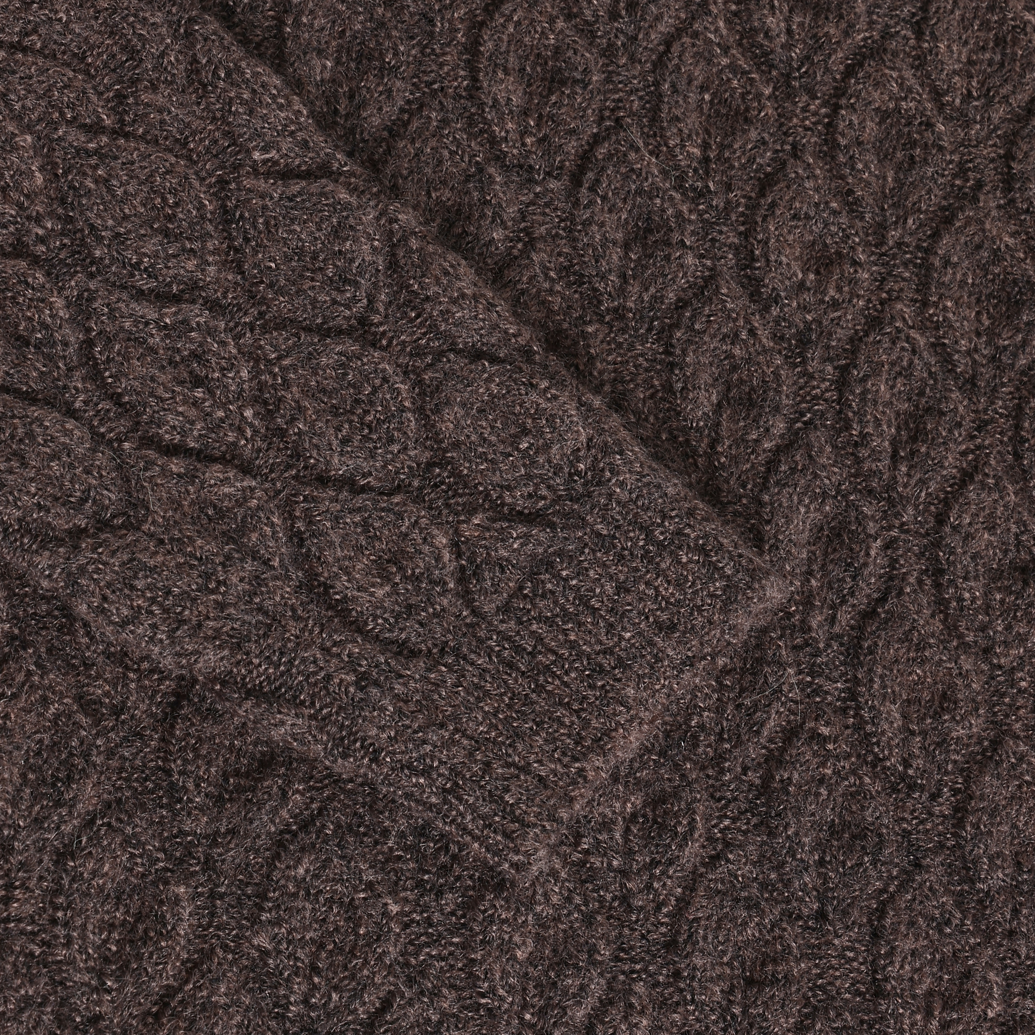 minymo Chandail en tricot avec boucles et ouverture - Plum truffle