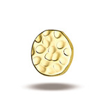 Body Gems Gold Hammered Threadless Disc