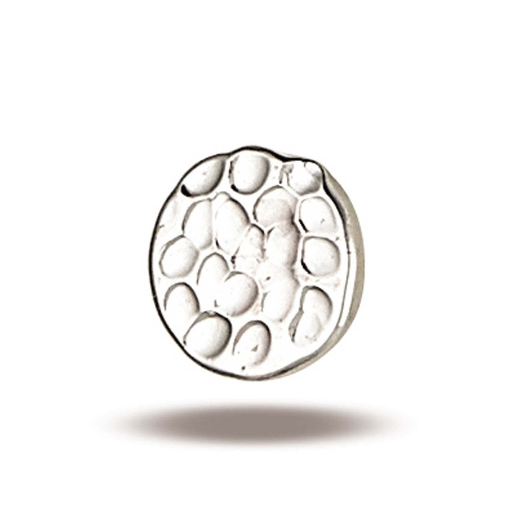 Body Gems Gold Hammered Threadless Disc