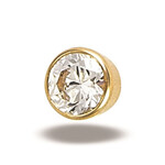 Body Gems Gold Bezel Set Gem