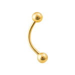 Body Gems Gold Curved Barbell