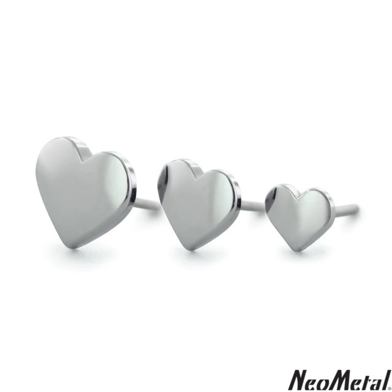 Neometal Titanium Threadless Heart
