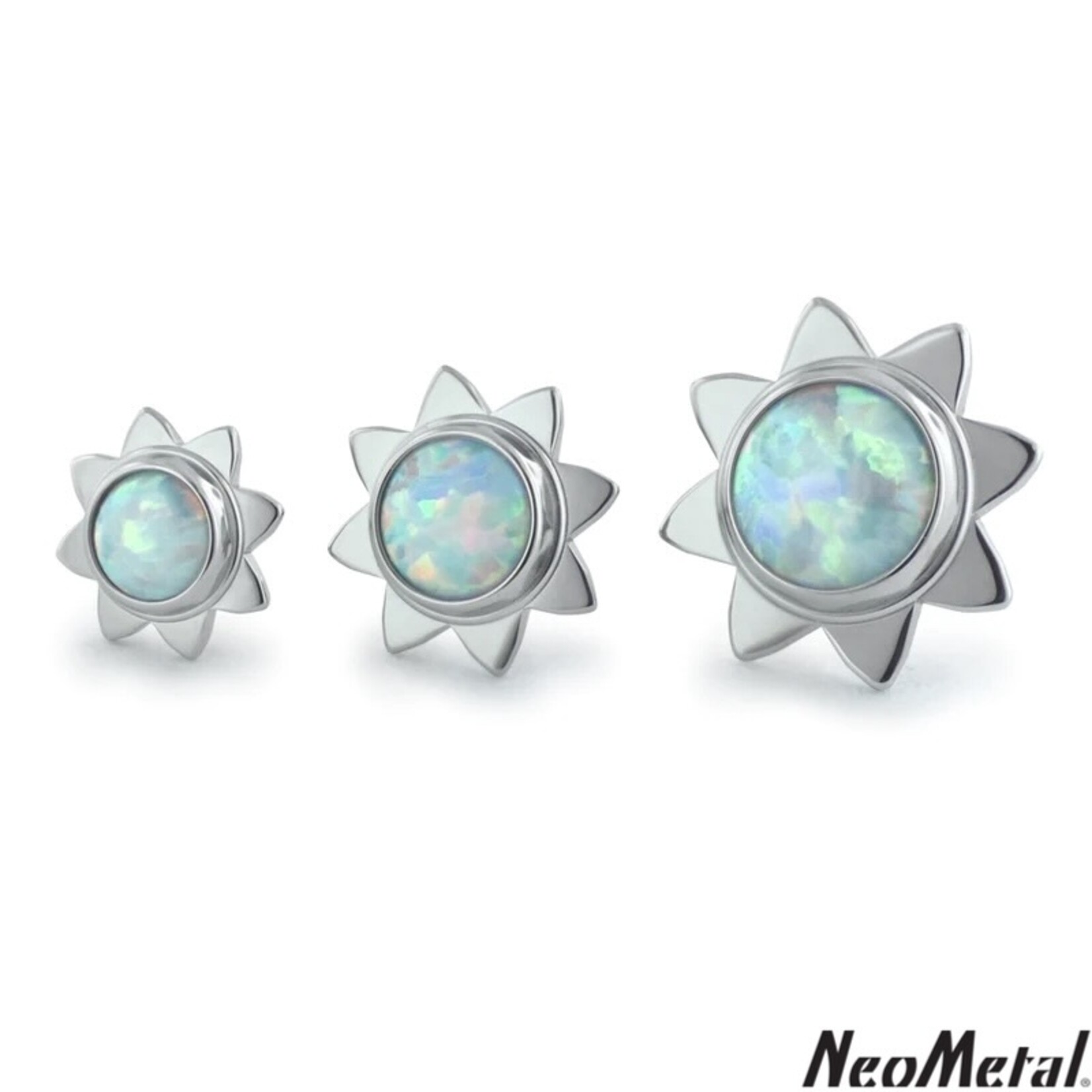 Neometal Titanium Threadless Sun Cabochon