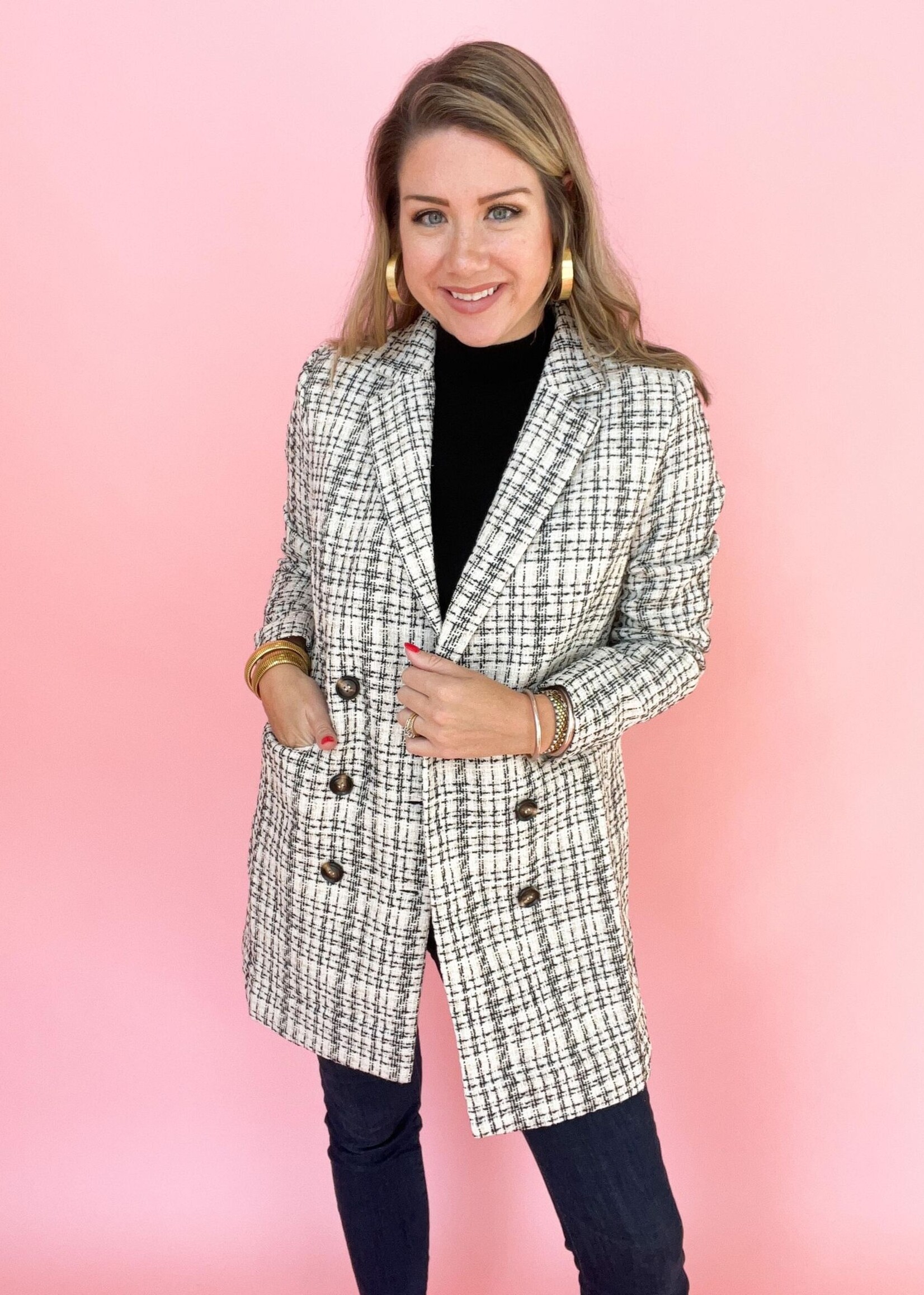 1190 Sue Ellen Versitile Woven Jacket - Private Gallery Boutique