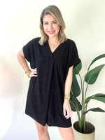 Black V-Neck Dress/Cover-Up