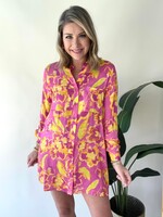 Zara Tie Dye Print Shirt Dress