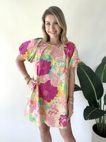 Floral Poplin Print Dress