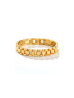 kiss me kate 10mm Gold Watch Band Bracelet-8"