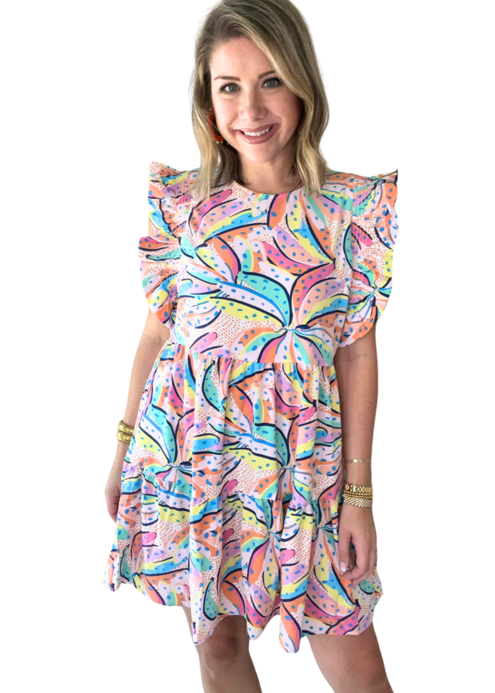 Mary Square  Everly Going Bananas Dress