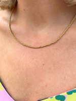kiss me kate 2mm Gold Bead Necklace