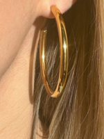kiss me kate 2" Gold C-Hoop