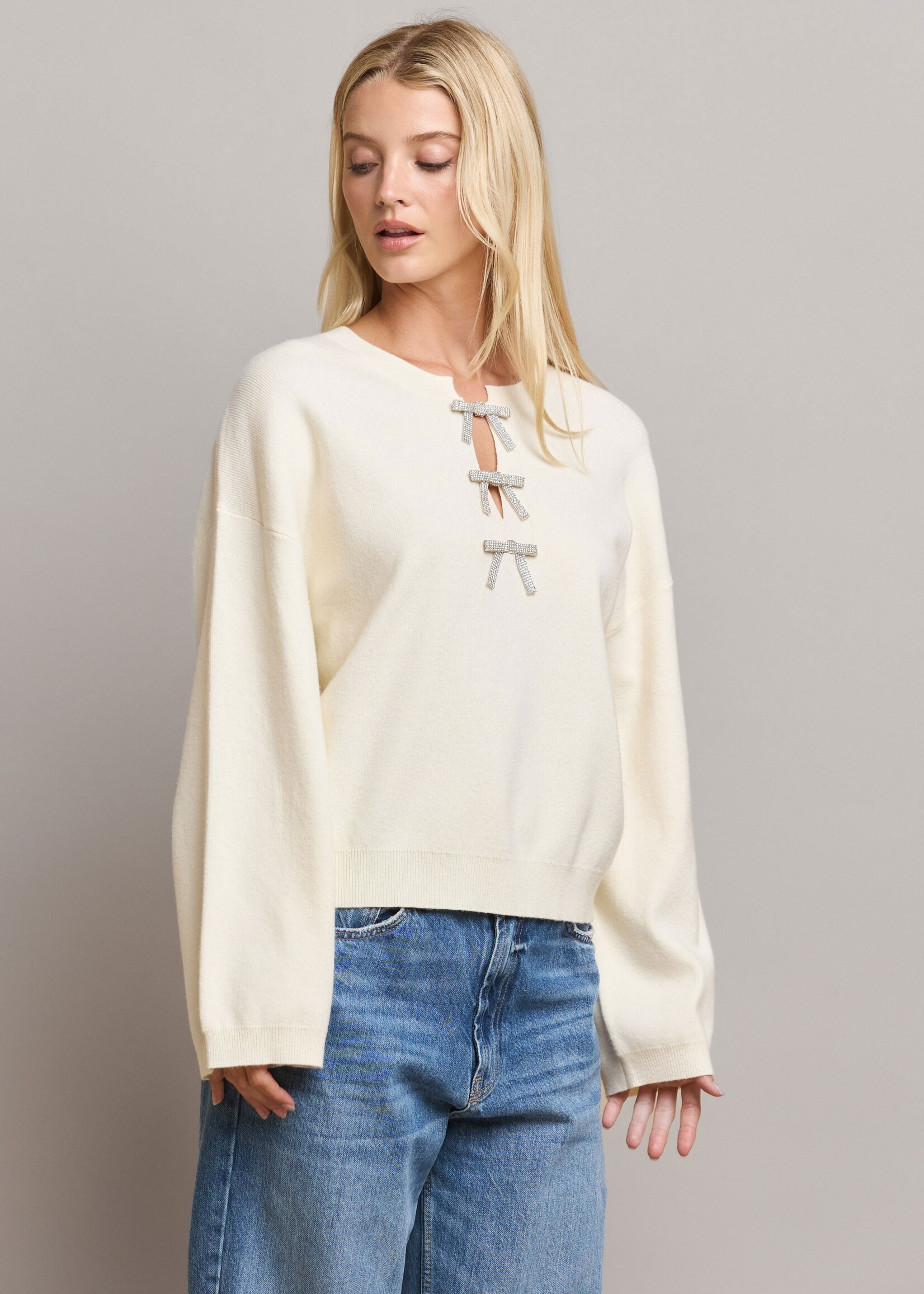 Rhinestone Ribbon Trim Top Private Gallery Boutique