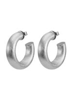 Sheila Fajl Silver Small Chantal Hoops 1.25