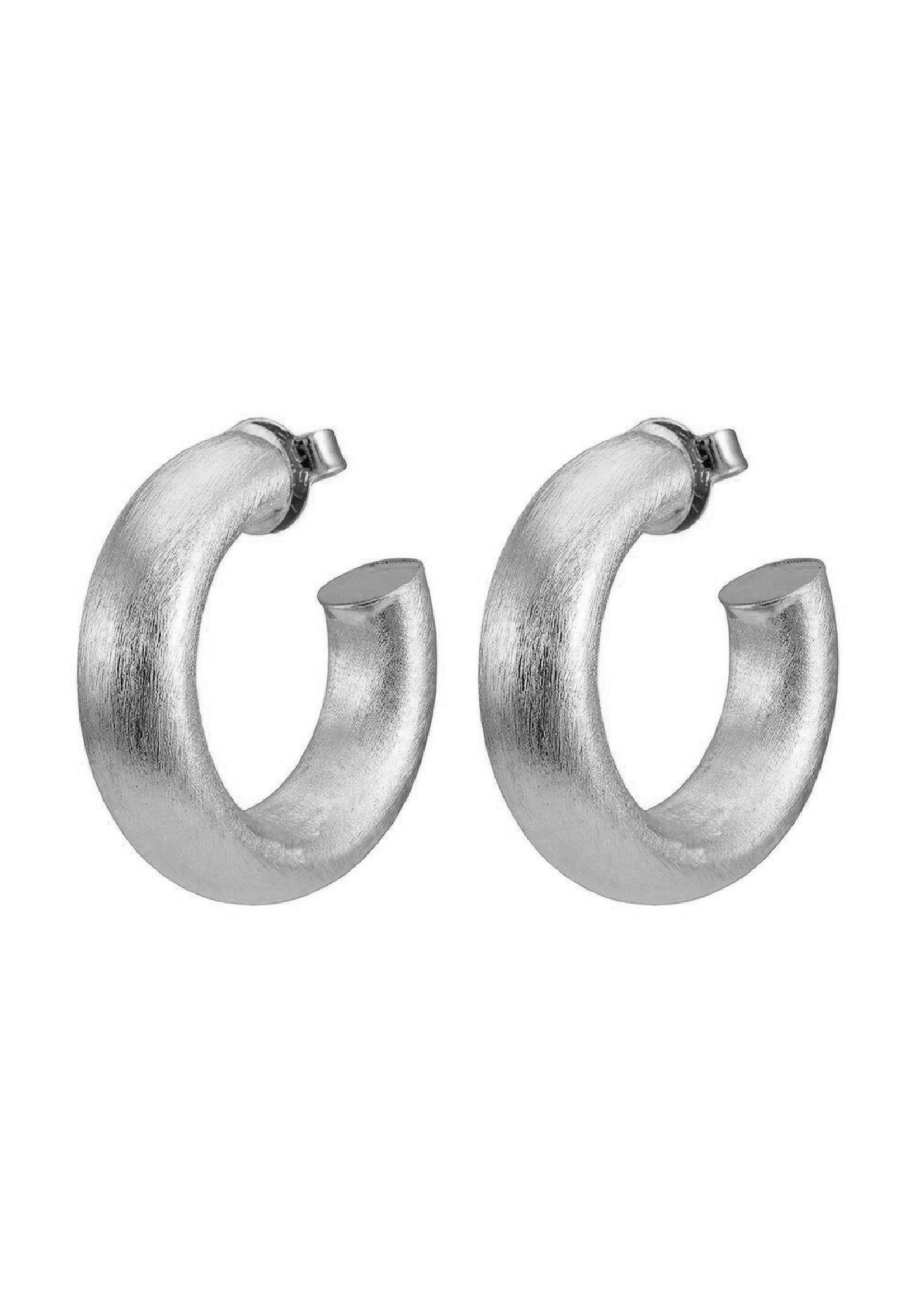 Sheila Fajl Silver Small Chantal Hoops 1.25