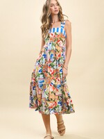 Tropical Twist Midi Dress