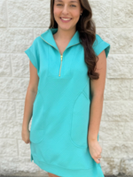 Jacquard Lane Dress - Sea Green