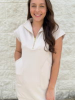 Jacquard Lane Dress - Oatmeal
