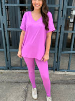Harper Lounge Set - Bright Pink