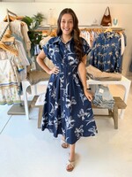 Entro Avery Botanical Midi Dress