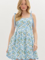Entro Hydrangea  Mini Dress