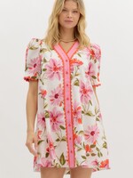 Entro Juliet Floral Trim Dress