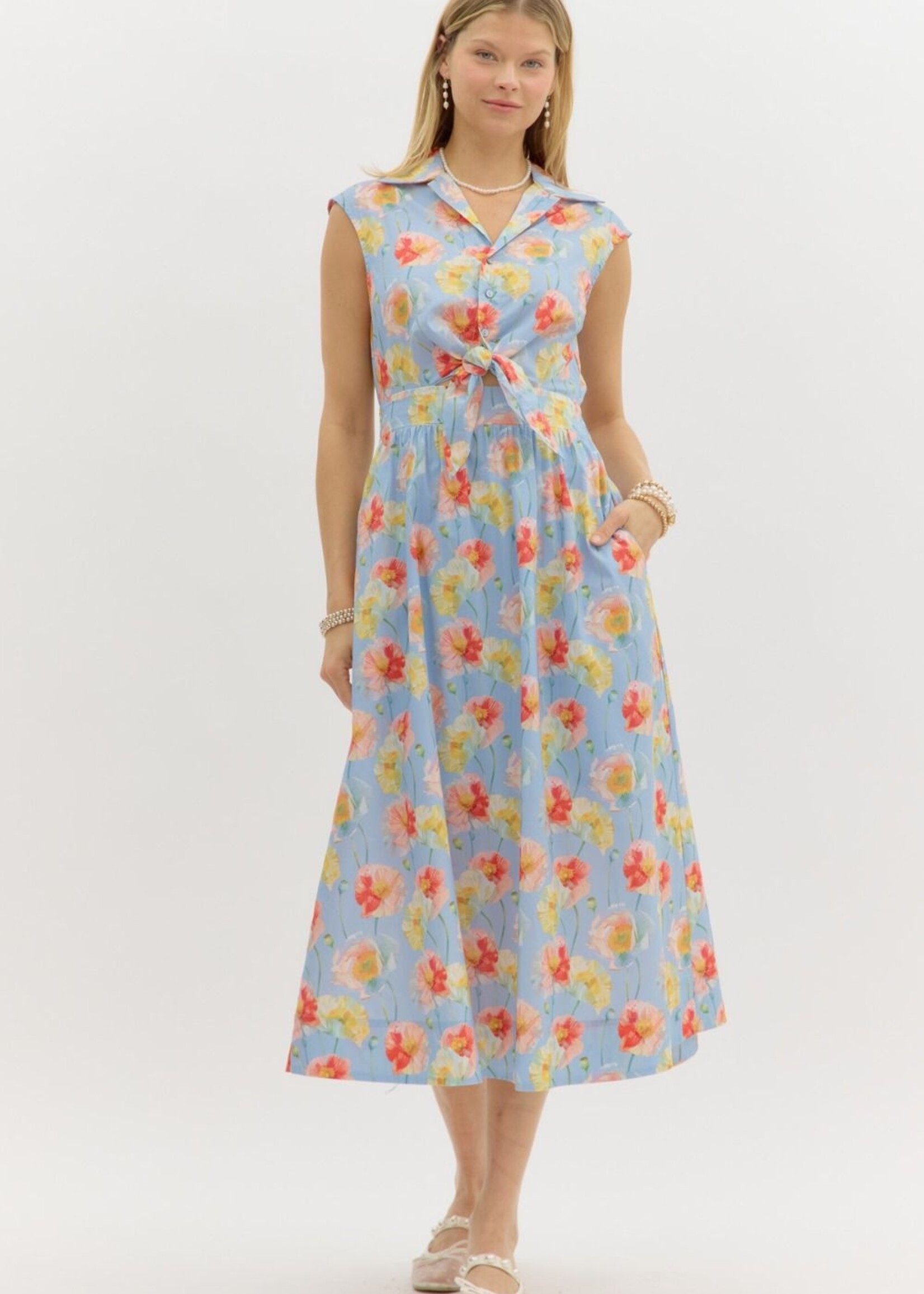 Entro Kimberly Knot Closure Dress
