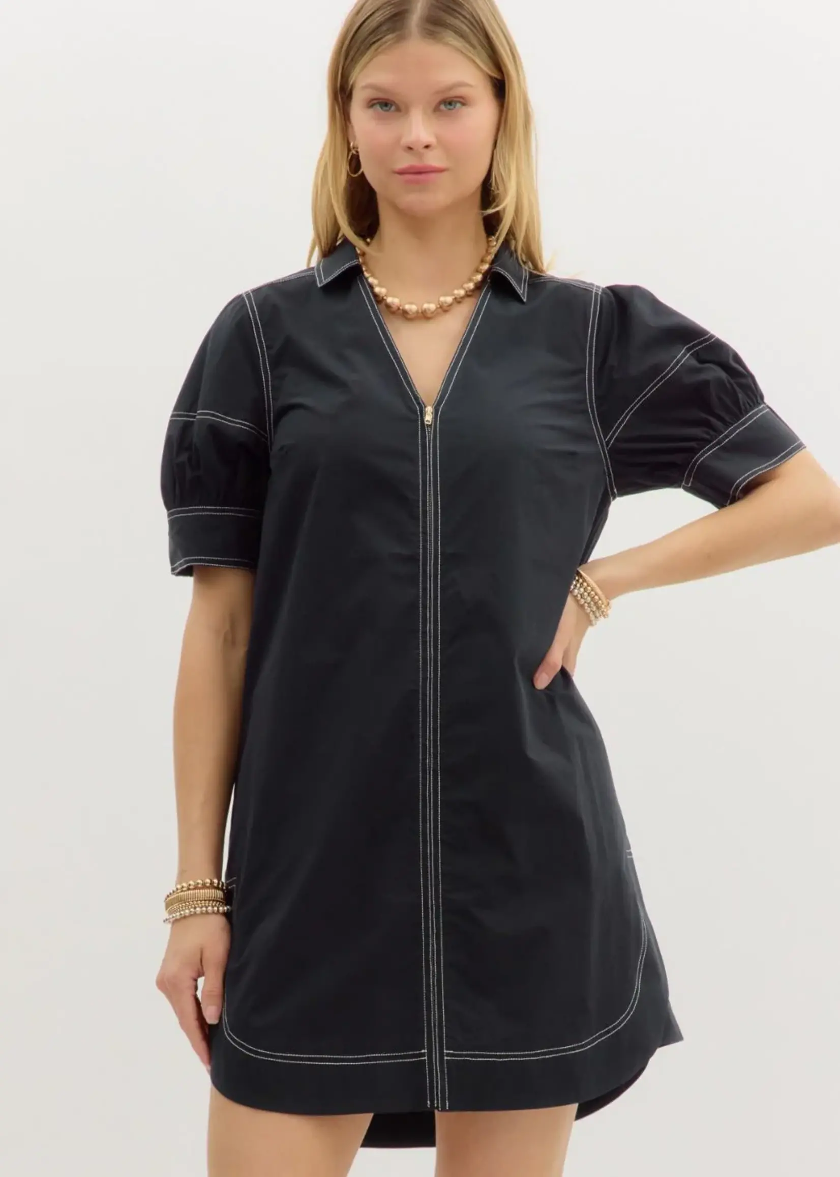 Entro Carol Zipped Mini Dress