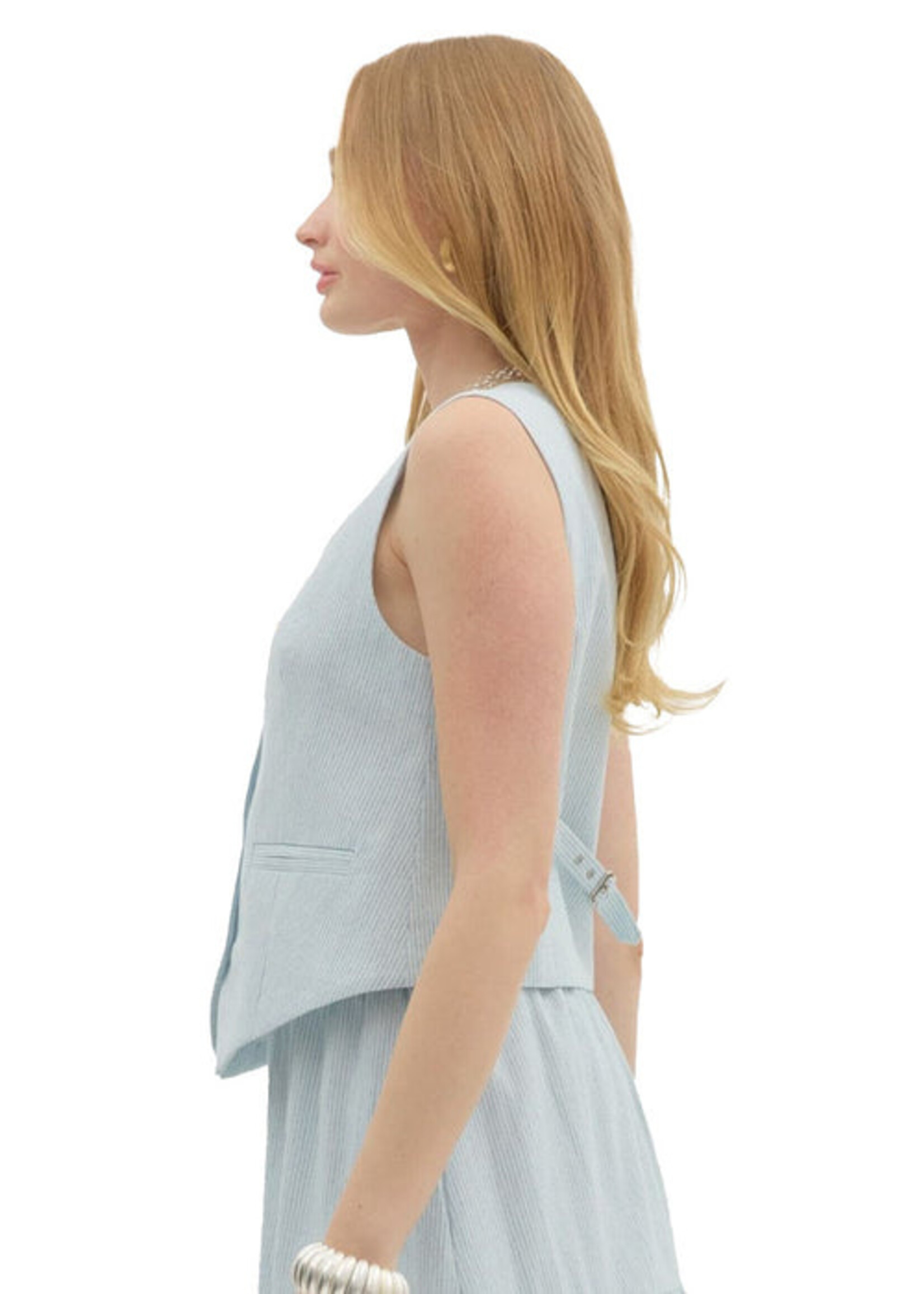 Entro Stripe Asymmetrical Vest